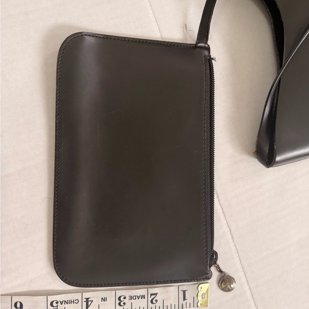 Vintage Gucci Black Leather G logo Buckle Hobo Bag with Attached Mini Bag - Picture 13 of 16